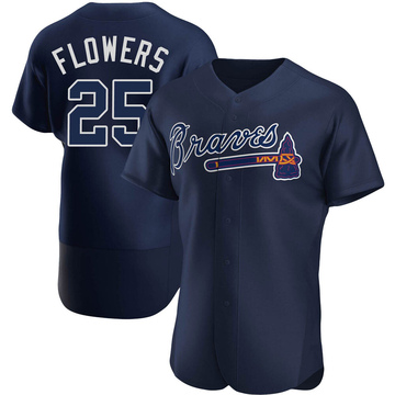 Tyler Flowers Atlanta Braves Men's Navy Roster Name & Number T-Shirt 