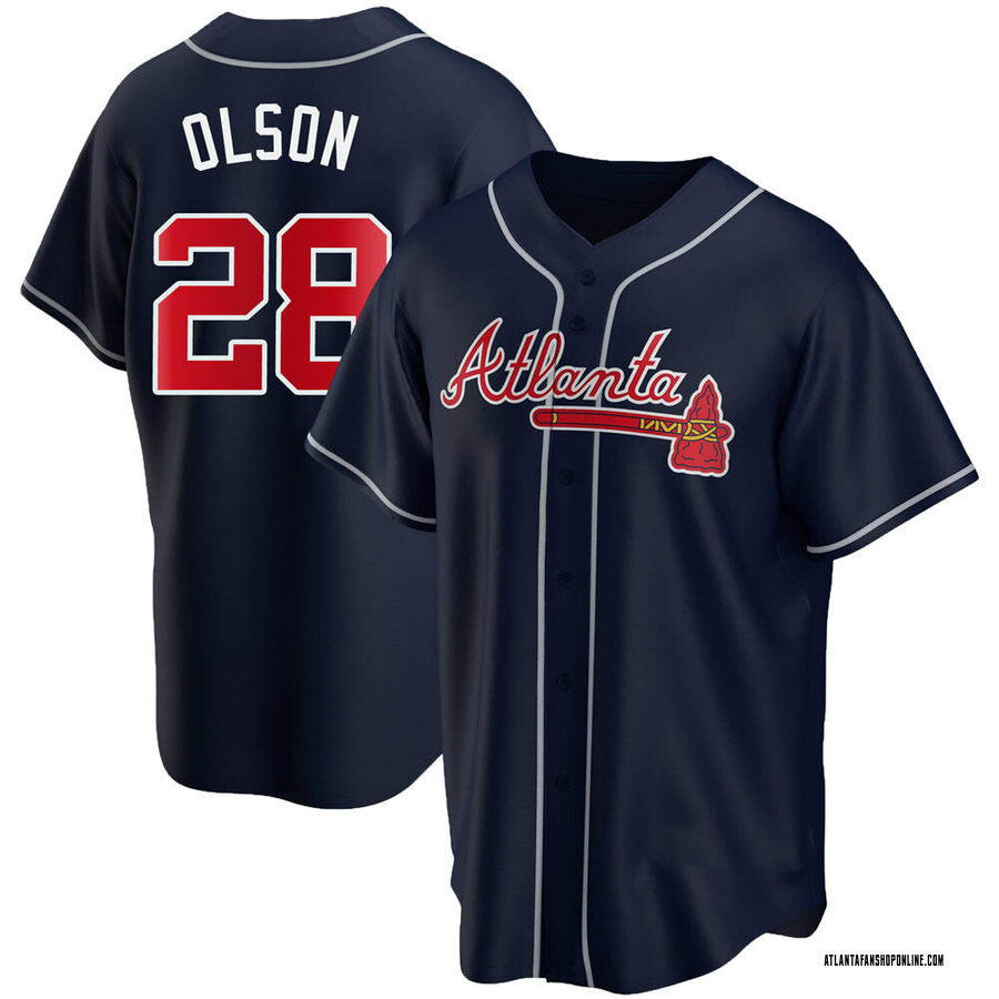 Matt Olson Atlanta Braves Men's Navy Roster Name & Number T-Shirt 